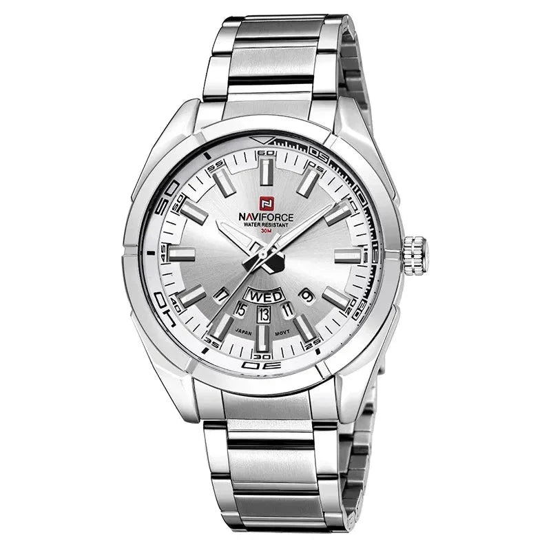 Men's Steel Watch - SteelGlow Elegant