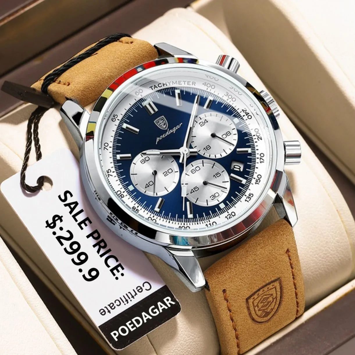 Luxury Men's Wristwatch - EleganceChrono Pro