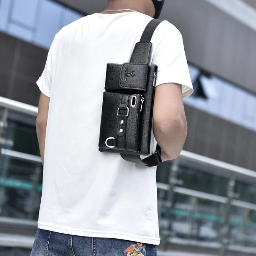 Men's Leather Crossbody Bag