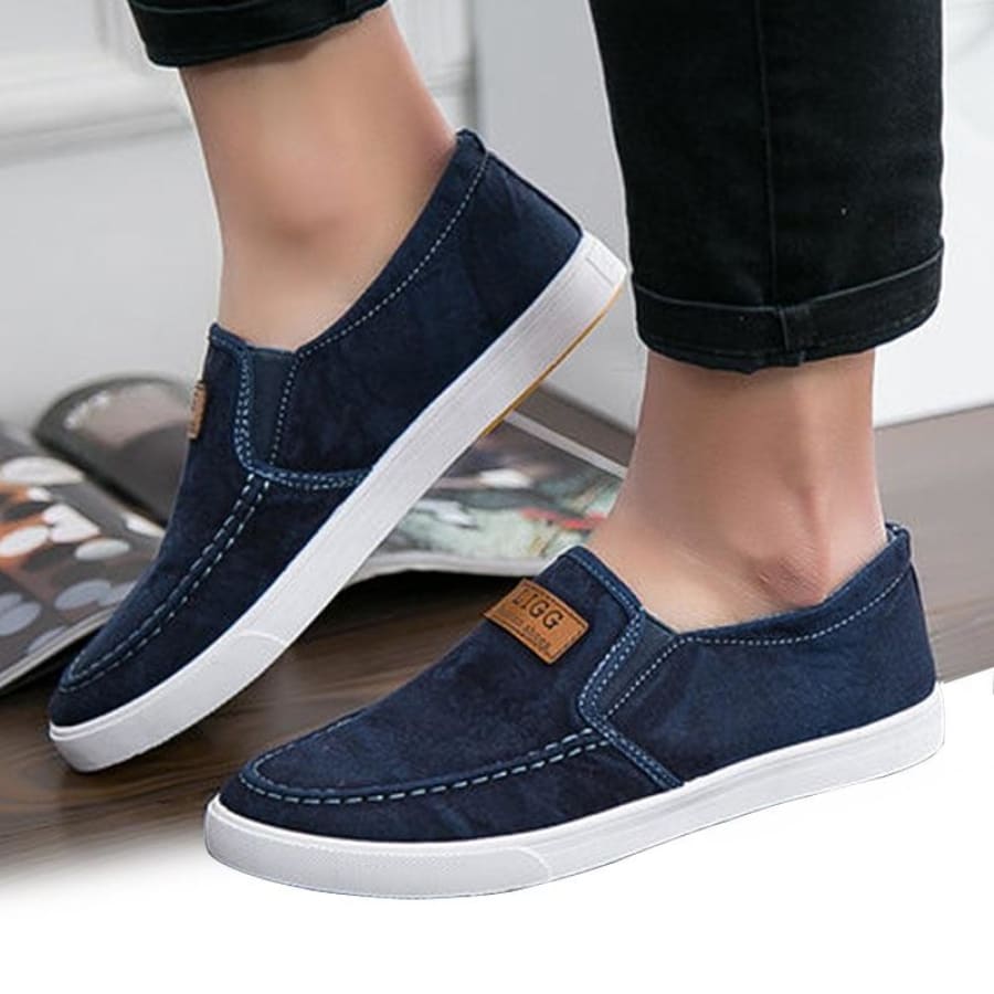 Men's Canvas Slip On Sneakers